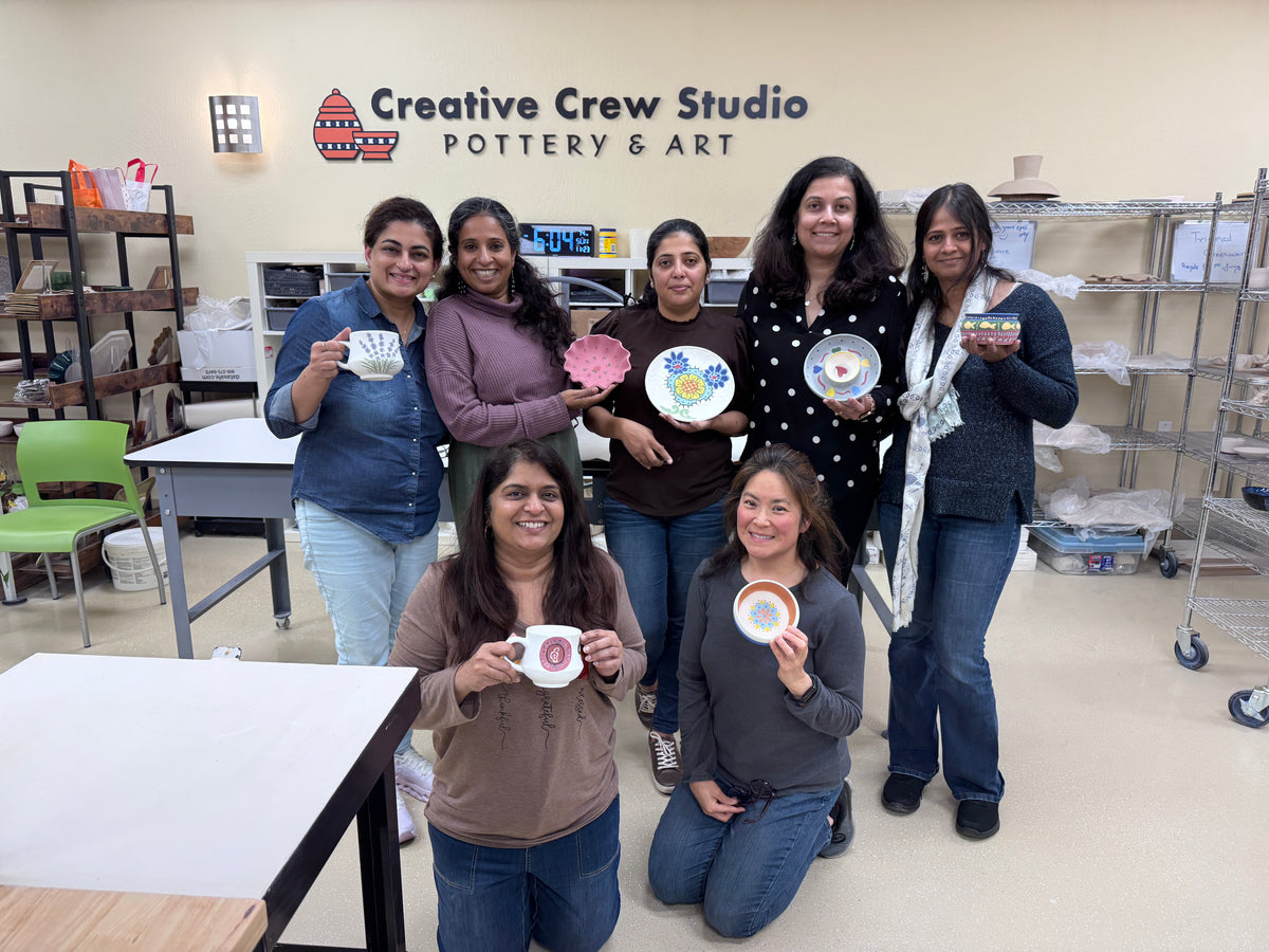 Team Arati, Pottery Painting, Nov 23rd 2025, 4pm