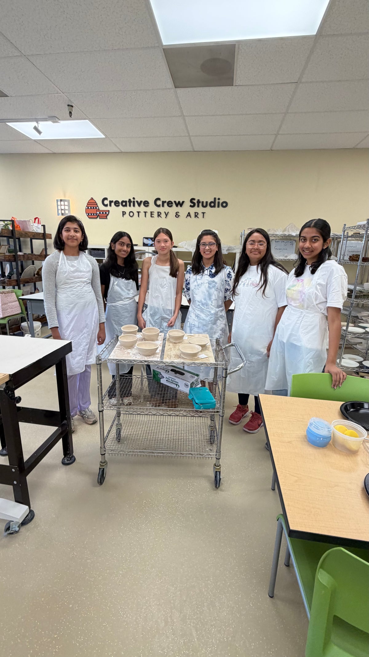 Team Anvi , Pottery wheel  experience, March 14th at 2:30pm