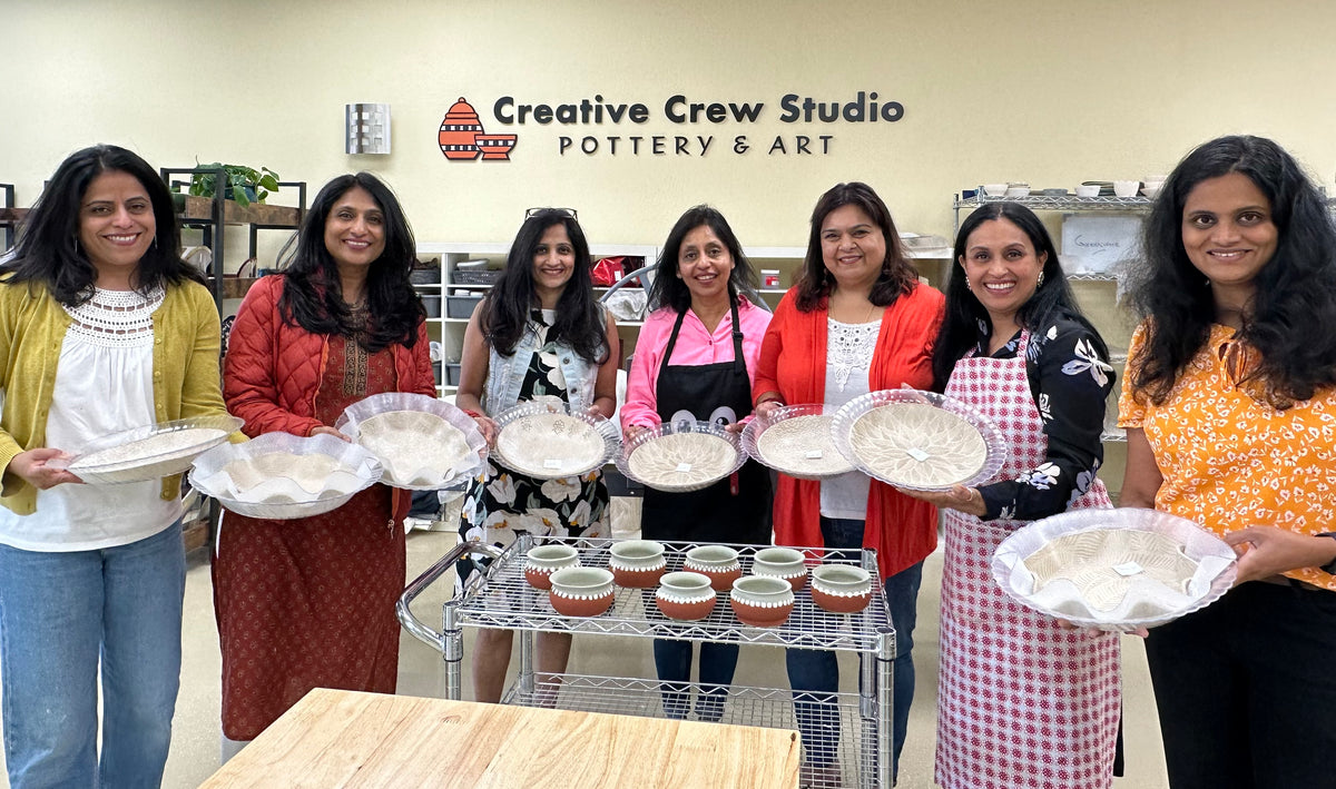 Aditi’s birthday party. Hand builing  exp &amp; Pottery Painting Oct 22nd, 10am-1pm