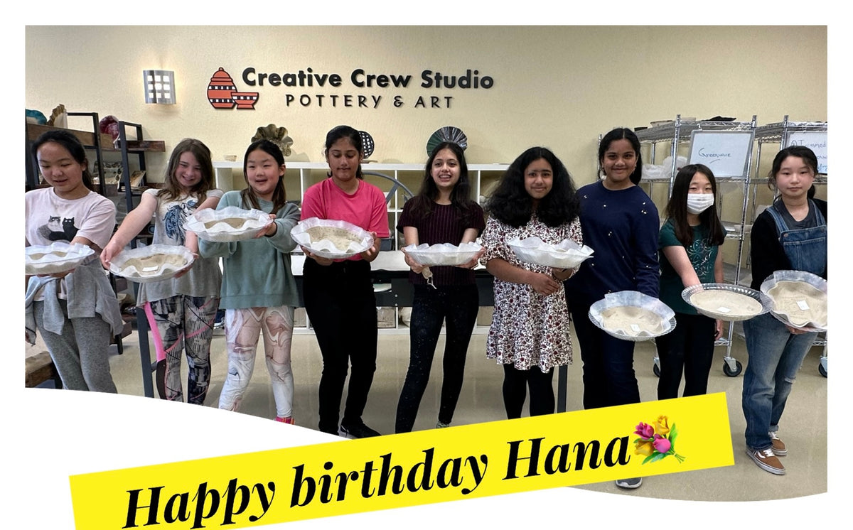 Birthday party event-Hand building exp April 23rd, 10:30-12:30pm