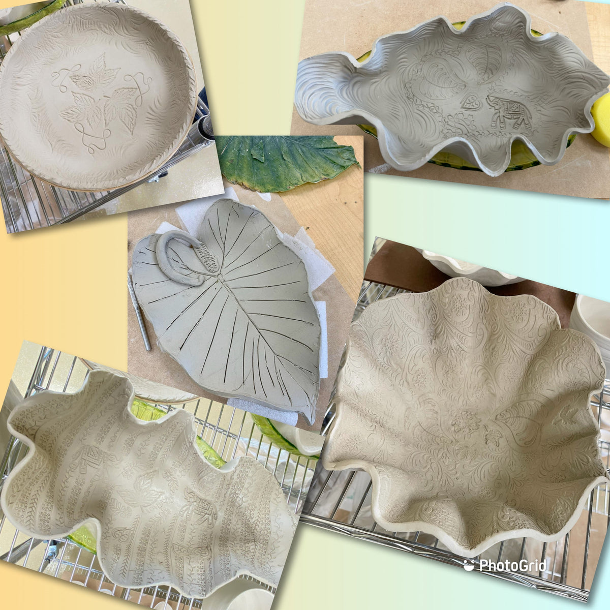 Thursday hand building class- Serving Plates and Platters.. - Sept 18th - Oct 16th, 2025, 11:00am - 1:00pm
