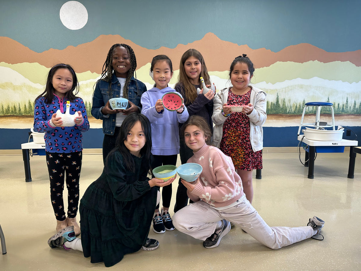 Elizabeth Tumacder s birthday party. Pottery Painting Feb 25th 11-12:30pm